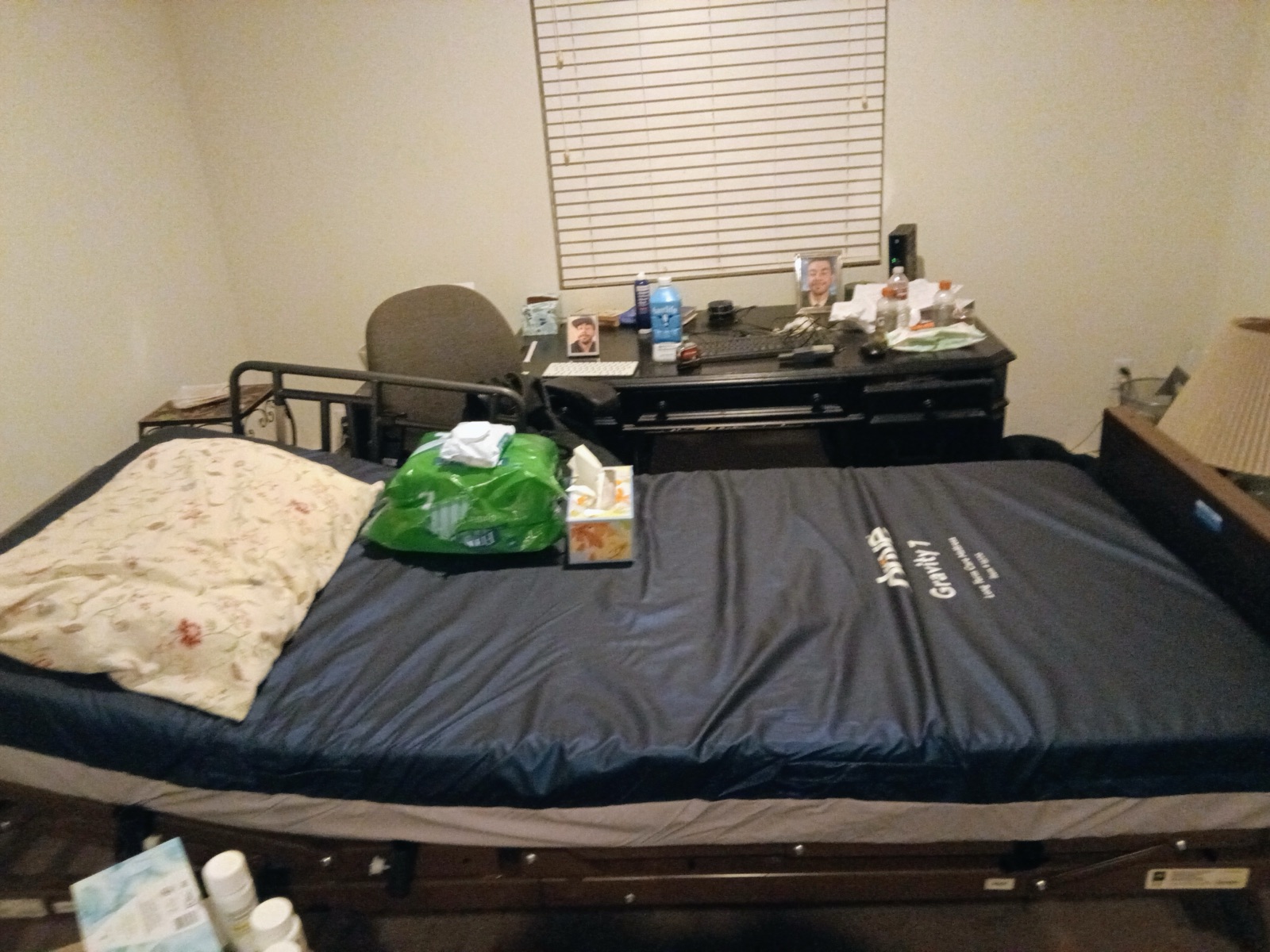 The brand-new hospital bed waiting for Eddie Lee in his bedroom at home